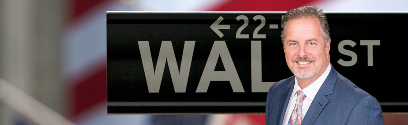 Attorney Photo over Wall Street Sign Picture